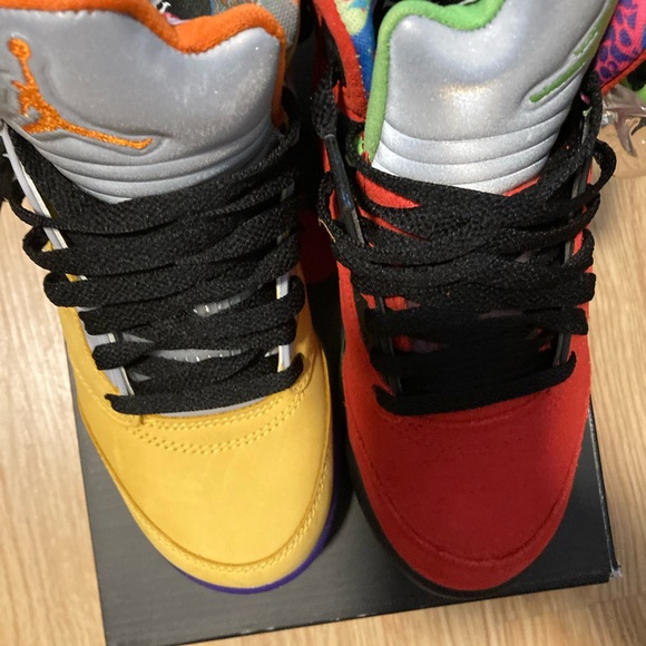 Jordan 5s What The sneaker!  Youth (boys) size 5/5. - Picture 3 of 5